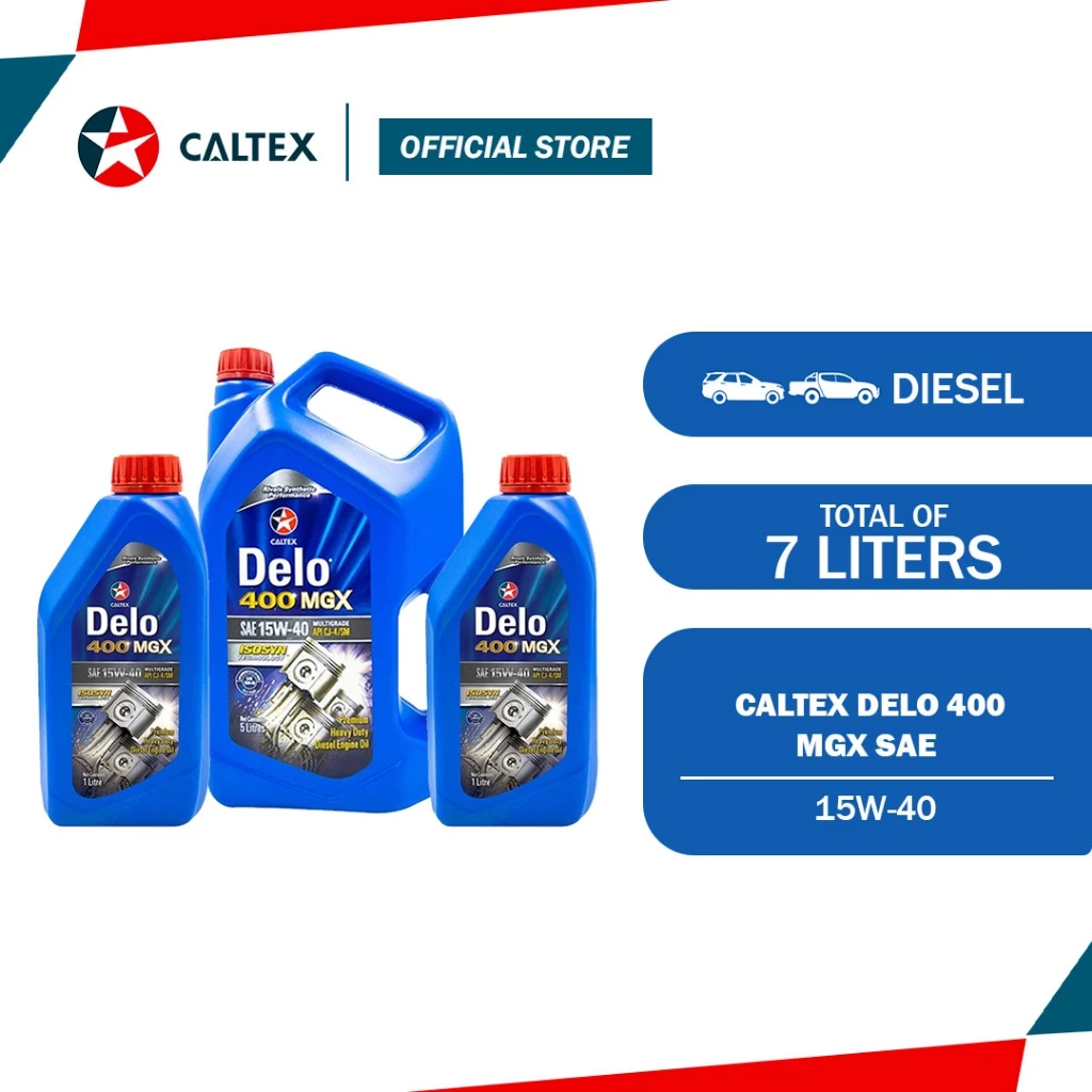 22% OFF Caltex Delo 400 MGX SAE 15W-40 5 Liters with 2 Caltex Delo 400 MGX SAE 15W-40 1 Liters