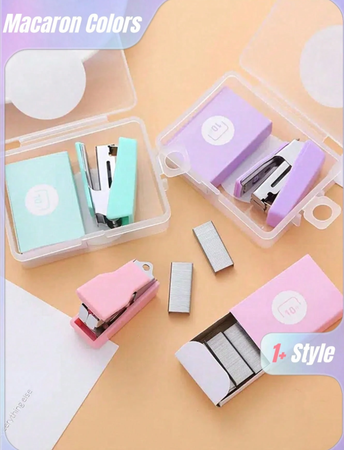 20% OFF SHEIN 1set Random Color Stapler With Staple, Back To School, School Supplies