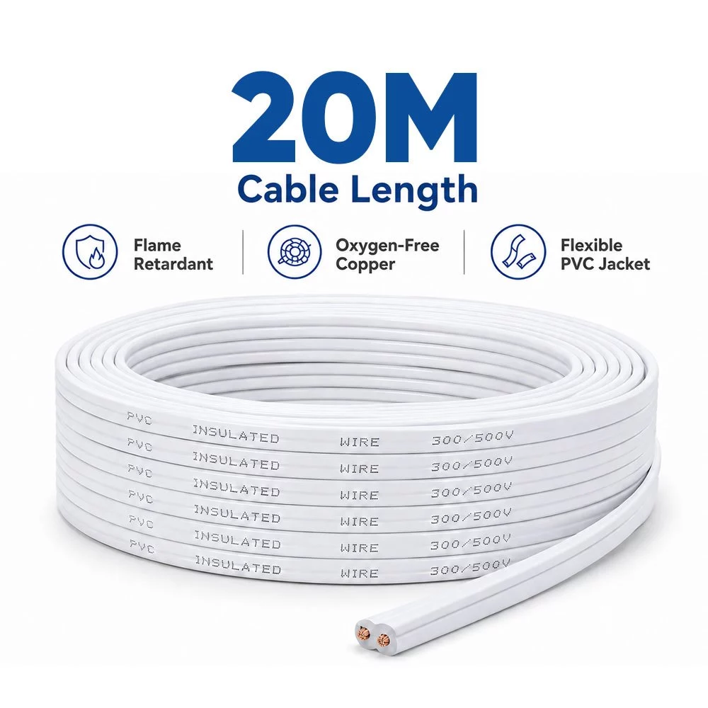 67% OFF Fyseus by Mitsushi 100M/50M/20M/10M Cord Wire Electrical Wire Stranded Copper Wire