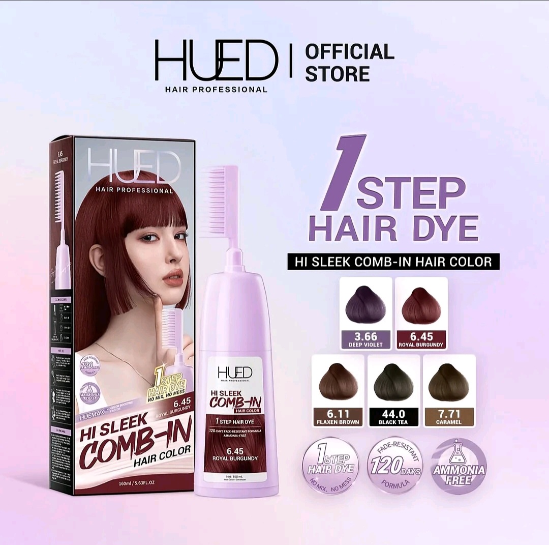 HUED Comb-in 1-Step Hair Color