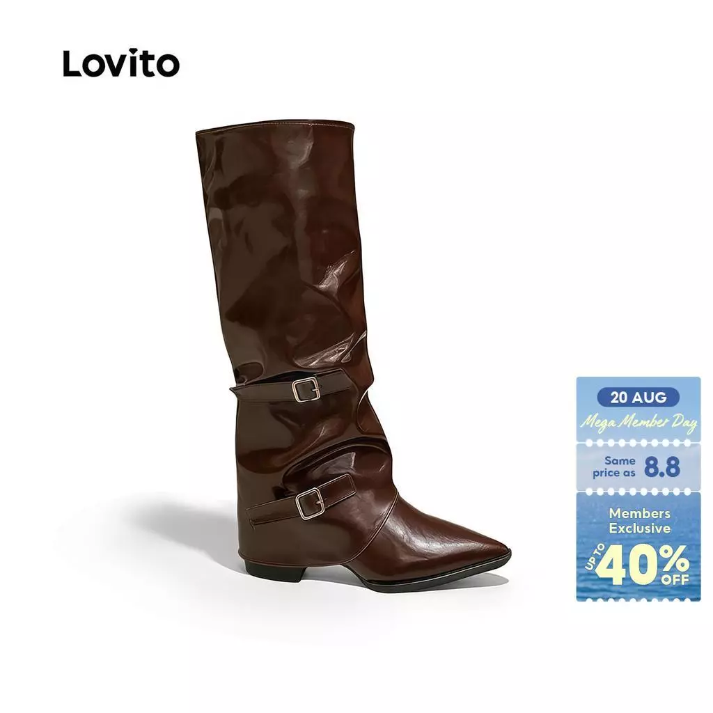 36% OFF Lovito Women Vacation Design Sense Boots LFA106117