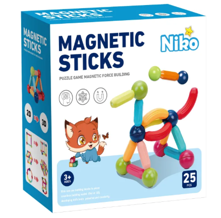 62% OFF NIKO Early Educational Toy Magnetic Blocks Toy For Kids Magnetic Stick Building Blocks Big Size Set Gifts