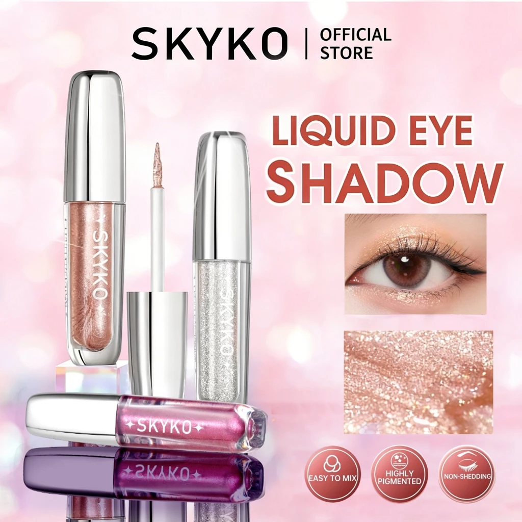 44% OFF SKYKO Liquid Eyeshadow High Pigment 24-Hour Long-Lasting Quick-Dry Smudge-Proof Party Eyeshadow