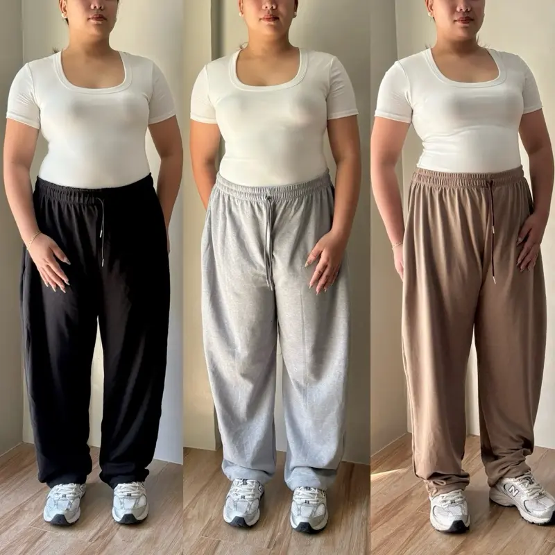 41% OFF BAGGY/PLUS SIZE UNISEX PANTS MEDIUM TO 2XL BODYFRAME  28-44 waistline 4'11 to 5'7 height TERRY COTTON FABRIC One size only Bottom Stretchable Garterized Comfort