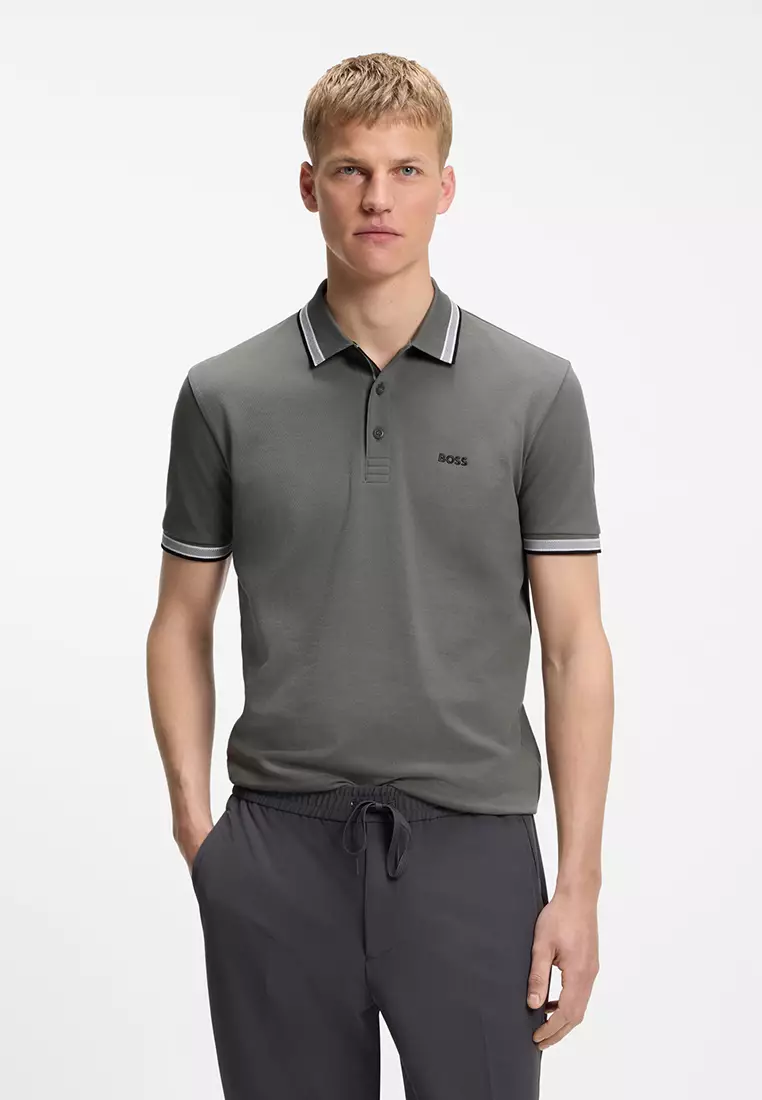 50% OFF BOSS Paddy Cotton Piqué Polo Shirt - BOSS Green