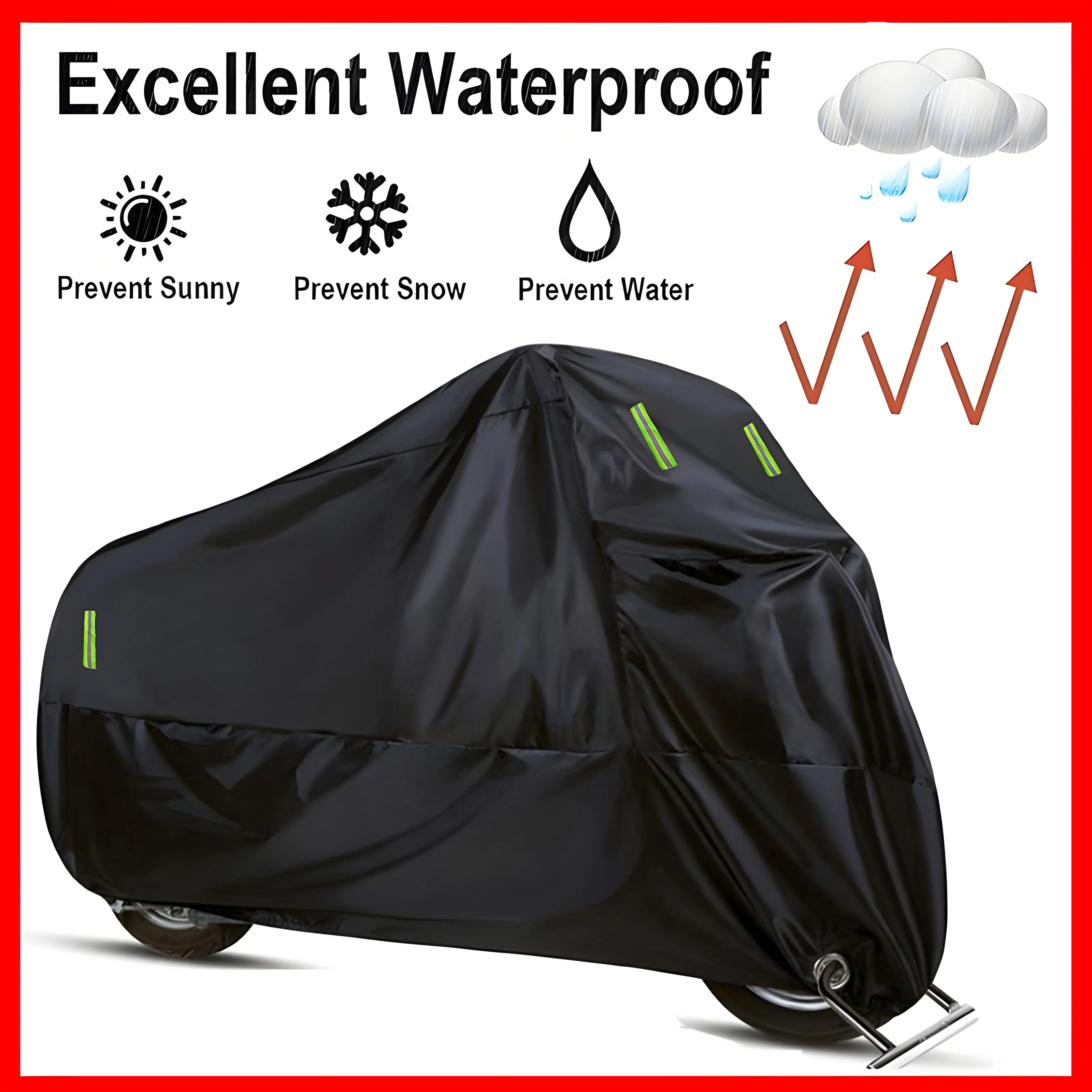 36% OFF 3 Layers Motorcycle Cover Dust UV Outdoor Protection Motor Cover Selimut Motorbike Cover All Season Universal Weather Waterproof Sun Outdoor Protection with Lock-Holes