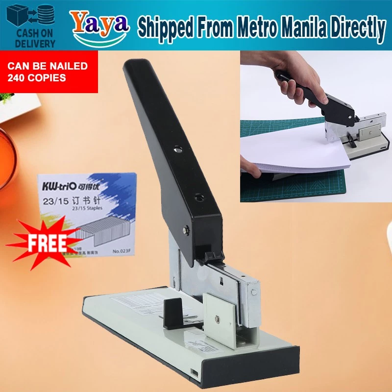 54% OFF Stapling 240 Sheet Metal Stapler Bookbinding Stapling Office Tools Fit Staples Stapler School