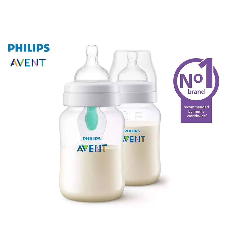 40% OFF Philips AVENT 9oz Anti-colic Baby Bottle with AirFree™ Vent, 2-pack