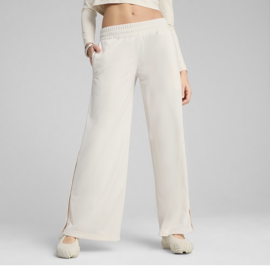 60% OFF Puma Wardrobe Essentials Low Rise Popper Pants Women