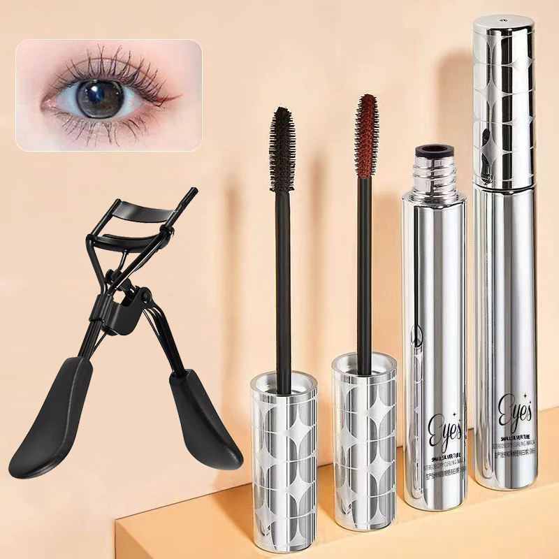 14% OFF Waterproof Mascara and Eyelash Curler Long Lasting 36H Smudge-proof Lengthening Eyelash Mascara
