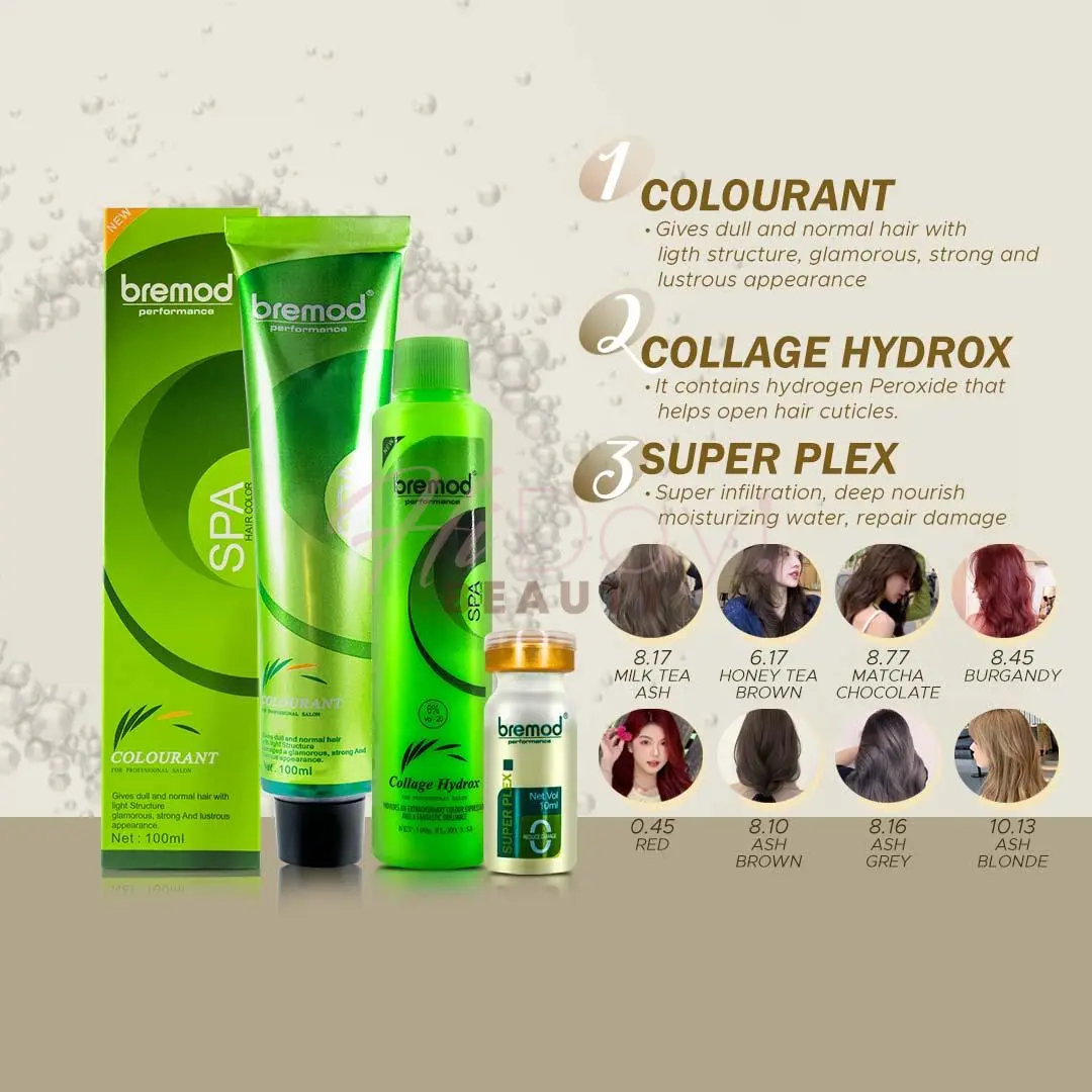 42% OFF Bremod Performance Hair Dye 100ml With Oxidizer 100g And Hair Repair Supplement 10ml Easy1:1:1 Mixing Ratiol Ideal For Home Use Or Professional Salons Achieve Desired Hair Color With Ease Hair Dye Cream