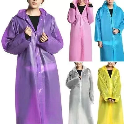50% OFF EVA Lightweight Unisex Raincoat For Adult good quality Cape Hooded Raincoat Bicycle Poncho