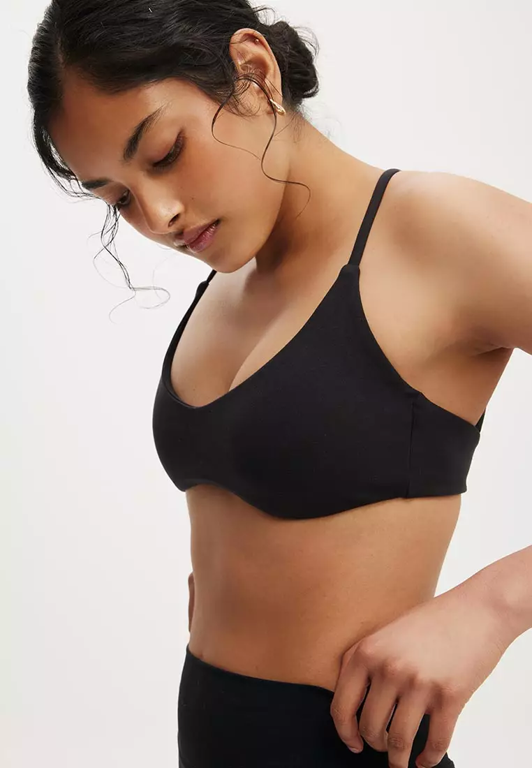 56% OFF Cotton On Body Ultra Soft Minimal Strappy Crop Bra