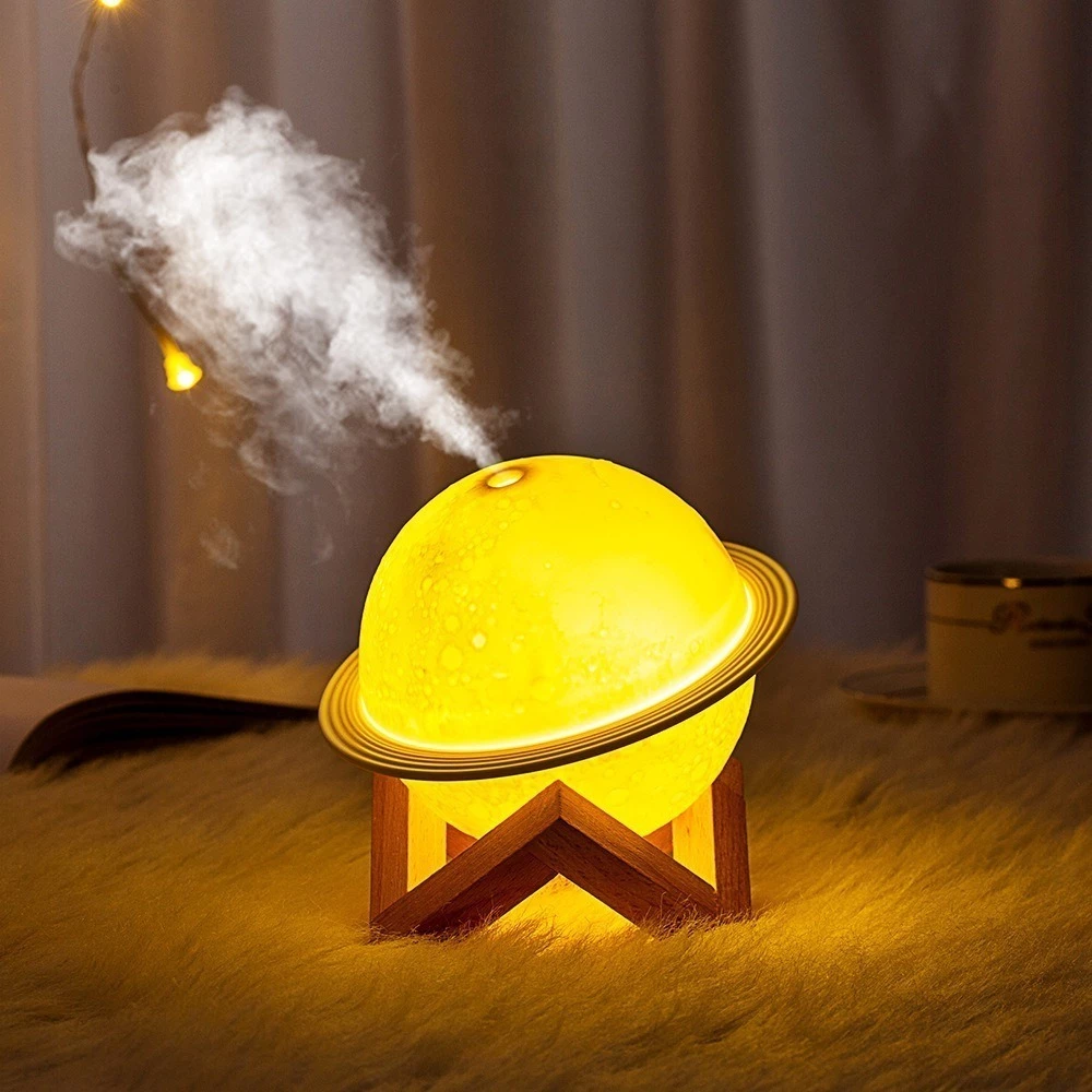 40% OFF Moon Lamp Air Humidifier Purifier USB Sprayer Portable Mute Sprayer Home Office Be