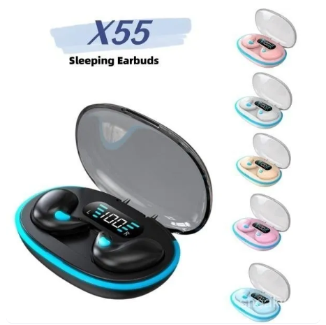73% OFF X55 Sleeping Earbuds Wireless Mini Headphones For Work TWS Bluetooth Earphone Stereo Hidden Headsets with Mic HD Call Waterproof