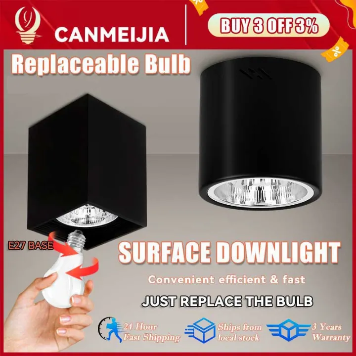 68% OFF Led Downlight Ceiling Light Pin Lights Led For Ceiling Surface Mounted Light Spotlight E27 Replaceable Bulb 220V Downlight For Bedroom livingroom