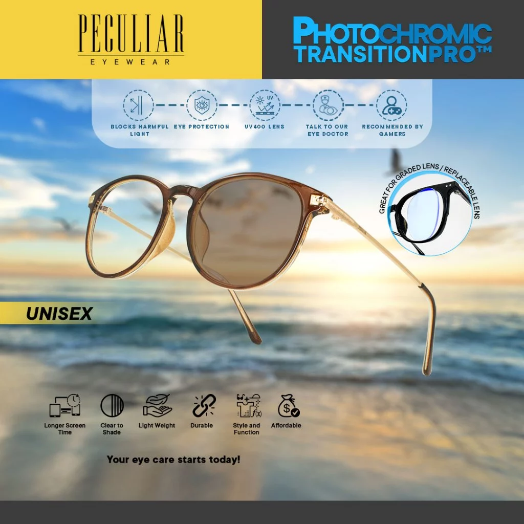 67% OFF Peculiar Sarah Round Metal Anti Rad Photochromic and Anti Radiation Eyeglasses for Woman Men