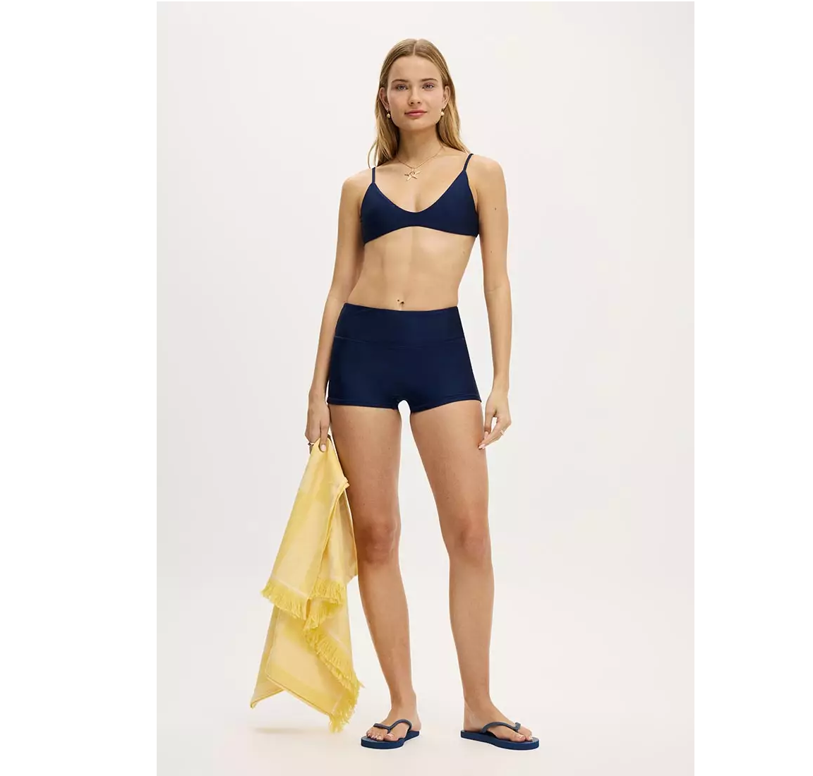 66% OFF Highwaisted Swim Shorts