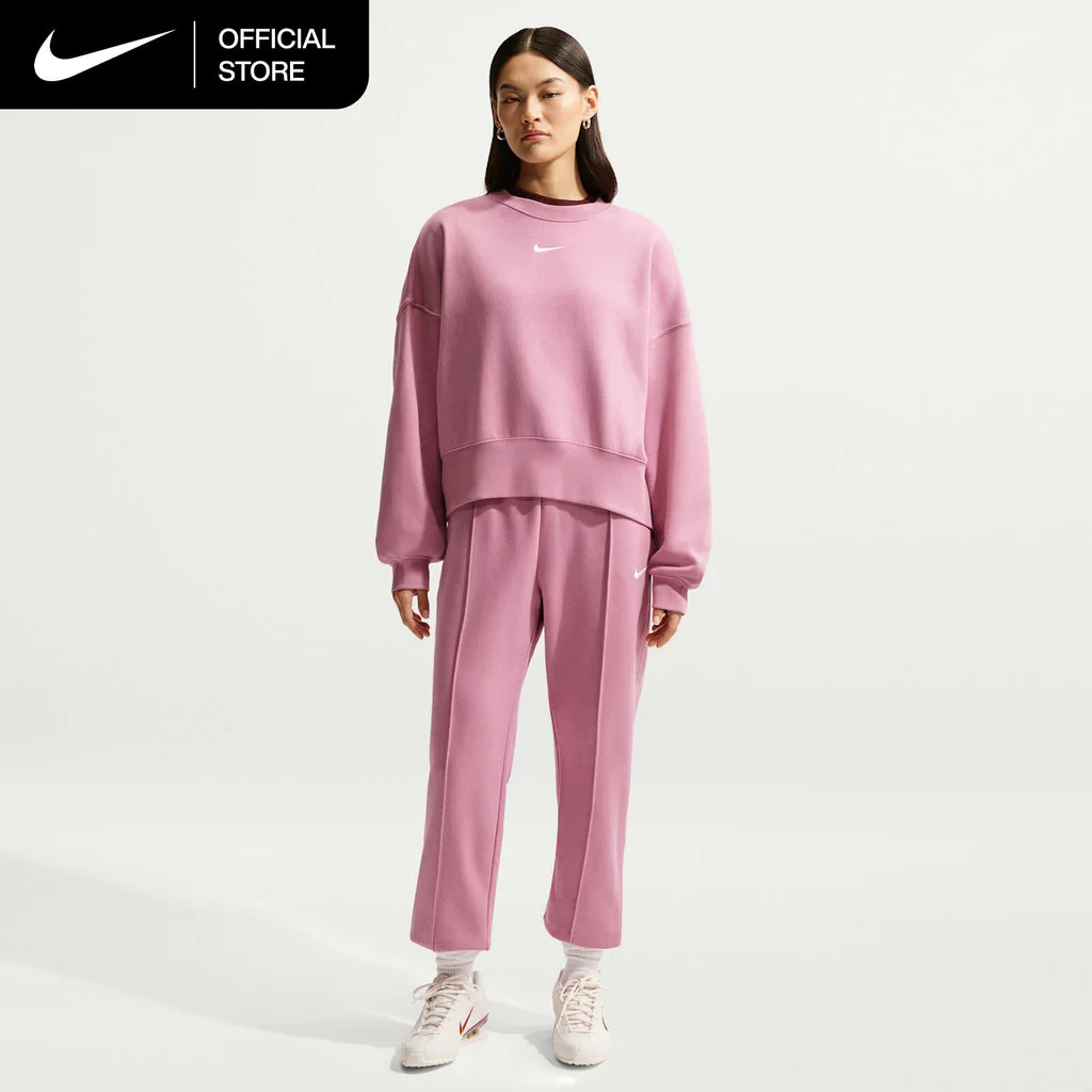 22% OFF Nike Women's Sportswear Collection Essentials Fleece Crew - Elemental Pink [DJ7666-699]