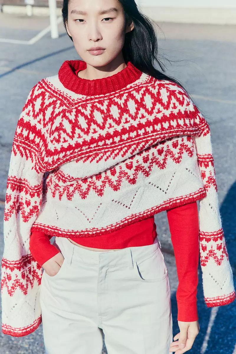 65% OFF Jacquard-knit jumper