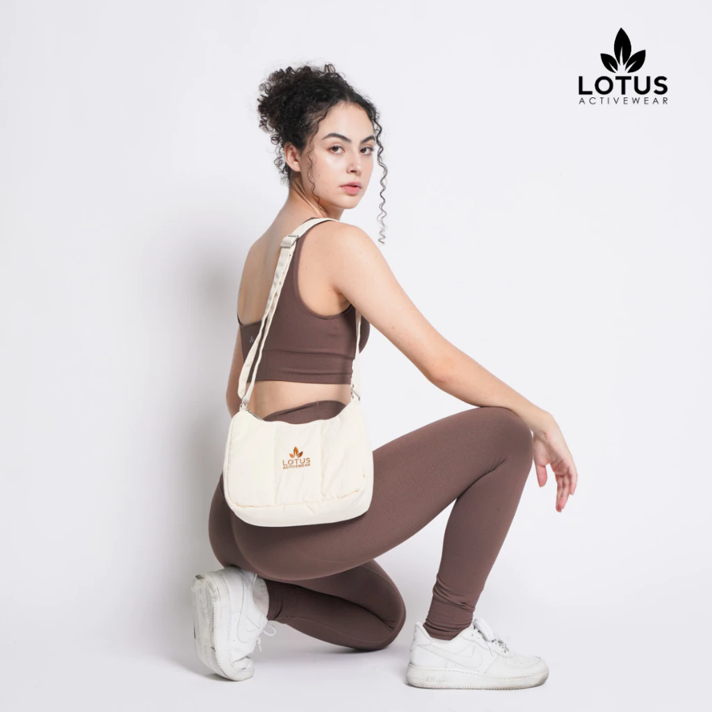 50% OFF Lotus Activewear Premium Crossbody Shoulder Puffer Everyday Errand Bag