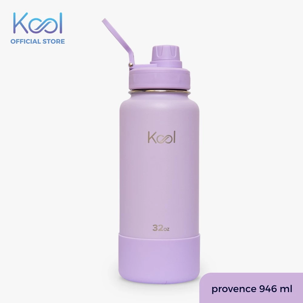 40% OFF Kool Insulated Stainless Steel Water Bottle With Silicone Boot - Provence Lavender - 32oz/946ml